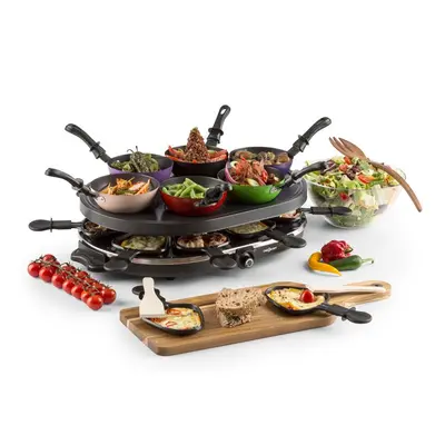 OneConcept Woklette, raclette grill, 1200 W, wok, 6 személyre, tapadásmentes