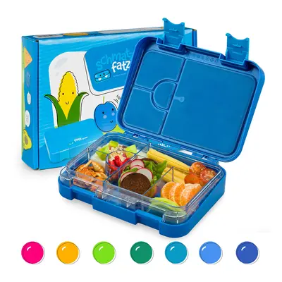 Klarstein junior Lunchbox, 6 rekesz, 21,3 x 15 x 4,5 cm (Sz x Ma x Mé), BPA-mentes