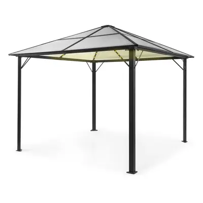 Blumfeldt Pantheon Solid Sky Ambient Solar, pavilon szürke tetővel, 3 × 3 m, polikarbonát, alumí