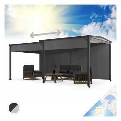 Blumfeldt Pantheon Solid Sky Expand, pavilon, oldalfalak, 3 × 3 - 5,6 m, alumínium