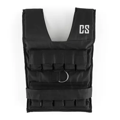 Capital Sports Monstervest, súlymellény, 20 kg, fém súlyok, fekete