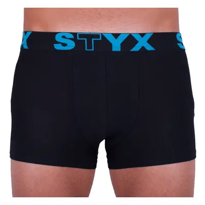 Nagyméretű fekete férfi boxeralsó Styx sport gumi (R961)