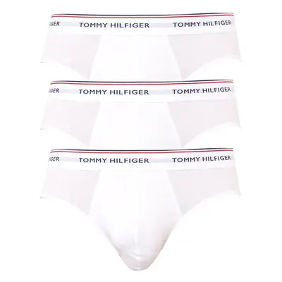 3PACK fehér Tommy Hilfiger férfi slip alsónadrág (1U87903766 100)