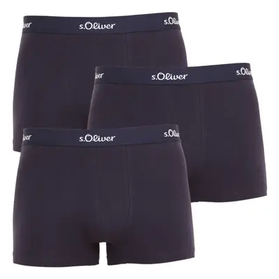 3PACK sötét kék S.Oliver férfi boxeralsó (JH-34B-31184142)