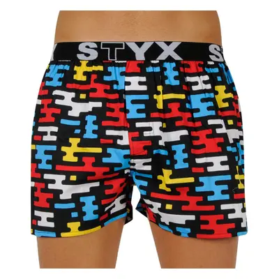 Flat art férfi klasszikus boxeralsó Styx sport gumi (B1154)