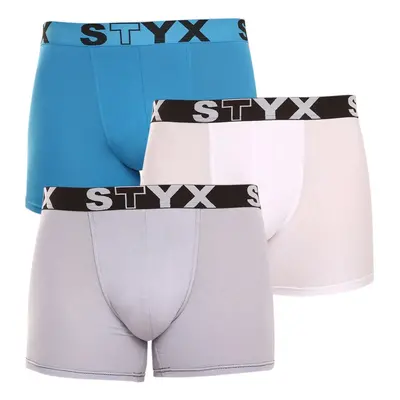 3PACK tarka long férfi boxeralsó Styx sport gumi (U9696167)