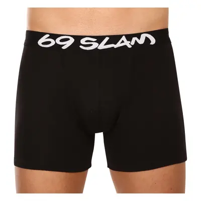 Férfi boxeralsó 69SLAM fit bamboo plain (MBVPLN-BK)