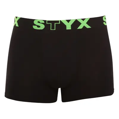 Fekete férfi boxeralsó Styx sport gumi (G962)