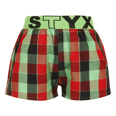 Tarka gyerek klasszikus boxeralsó Styx sport gumi (BJ938)