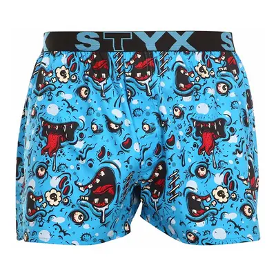 Zombi art férfi klasszikus boxeralsó Styx sport gumi (B1451)