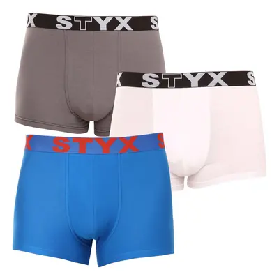 3PACK tarka férfi boxeralsó Styx sport gumi (3G10137)