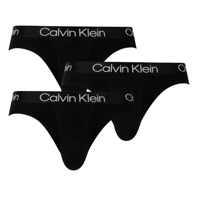 3PACK Fekete Calvin Klein férfi slip alsónadrág (NB2969A-7VI)