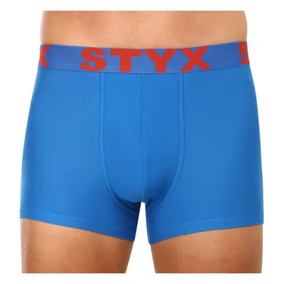 Nagyméretű kék férfi boxeralsó Styx sport gumi (R1167)