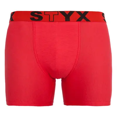 Piros long férfi boxeralsó Styxsport gumi (U1064)