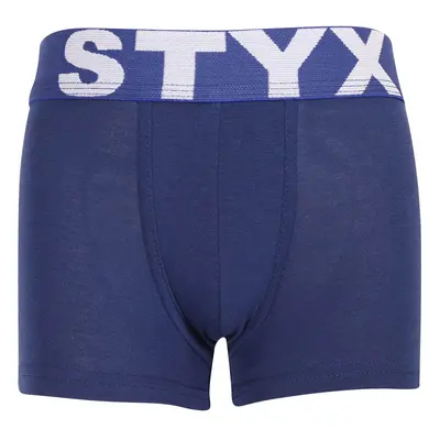 Gyermek boxeralsó Styx sport gumi sötétkék (GJ968)