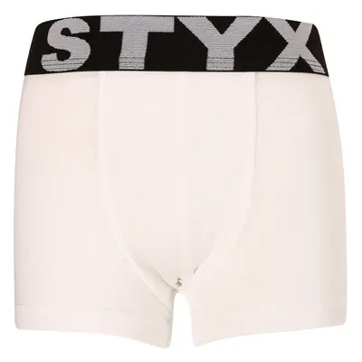 Gyermek boxeralsó Styx sport gumi fehér (GJ1061)