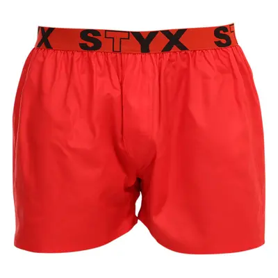 Piros férfi klasszikus boxeralsó Styx sport gumi (B1064)