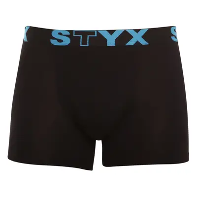 Fekete long férfi boxeralsó Styxsport gumi (U961)