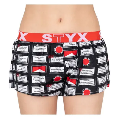 Figyelmeztetés női boxeralsó Styx art sport gumi (T553)