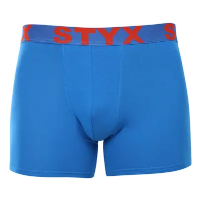 Kék long férfi boxeralsó Styxsport gumi (U1167)