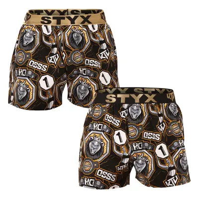 2PACK férfi klasszikus boxeralsó Styx art/KTV sport gumival (2BT1655)