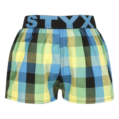 Tarka gyerek klasszikus boxeralsó Styx sport gumi (BJ936)