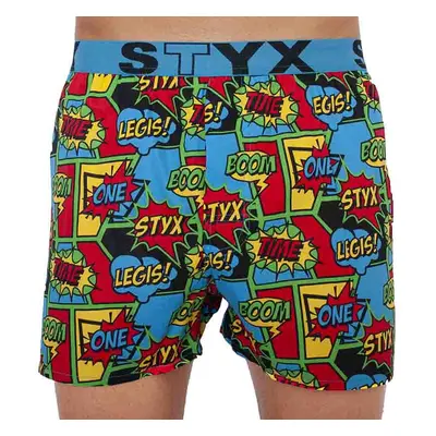 Boom art férfi klasszikus boxeralsó Styx sport gumi (B955)