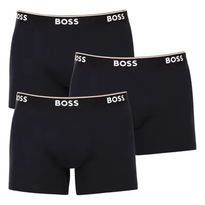 3PACK sötétkék BOSS férfi boxeralsó (50475282 480)