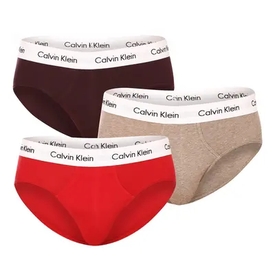 3PACK Férfi slip alsónadrág Calvin Klein tarka (U2661G-CAK)