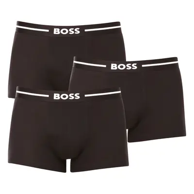 3PACK fekete BOSS férfi boxeralsó (50473916 001)