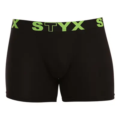 Fekete long férfi boxeralsó Styxsport gumi (U962)