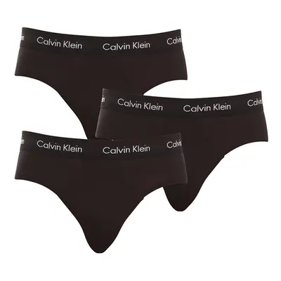 3PACK Fekete Calvin Klein férfi slip alsónadrág (U2661G-XWB)