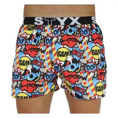 Poof art férfi klasszikus boxeralsó Styx sport gumi (B1153)