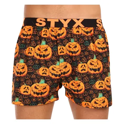 férfi klasszikus boxeralsó Styx art sport gumi Halloween tök (B1755)