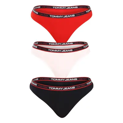 3PACK tarka Tommy Hilfiger női tanga (UW0UW04709 0WE)