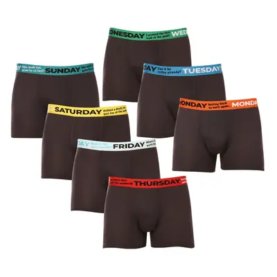 7PACK fekete Gianvaglia férfi boxeralsó (GVG-5068)