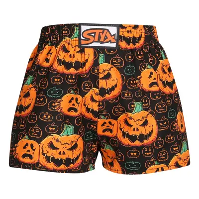 Gyerekek klasszikus boxeralsó Styx art klasszikus gumi Halloween tök (J1755)