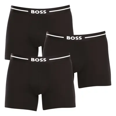 3PACK fekete BOSS férfi boxeralsó (50510698 001)