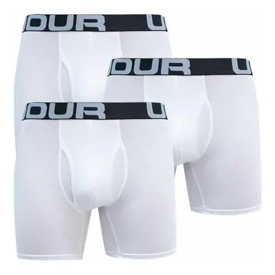 3PACK Nagyméretű fehér Under Armour férfi boxeralsó (1363617 100)