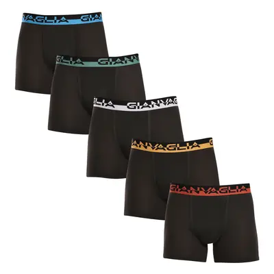 5PACK fekete Gianvaglia férfi boxeralsó (GVG-5008)