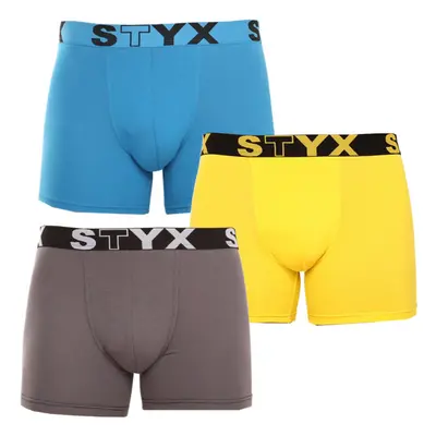 3PACK tarka long férfi boxeralsó Styx sport gumi (U9696863)