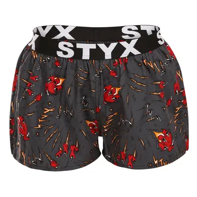 Női klasszikus boxeralsó Styx art sport gumikarmok (T1552)