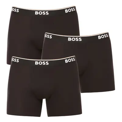 3PACK fekete BOSS férfi boxeralsó (50475282 001)