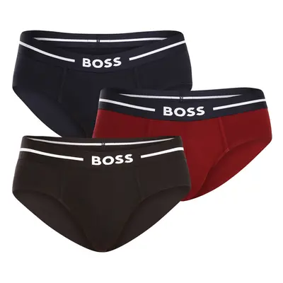 3PACK Férfi slip alsónadrág BOSS tarka (50499432 969)