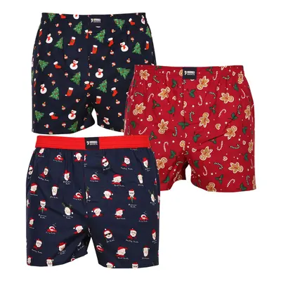 3PACK tarka Happy Shorts férfi klasszikus boxeralsó (HS 2838586)