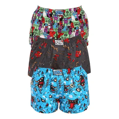 3PACK női klasszikus boxeralsó Styx art klasszikus gumi multicolour (3K14125)