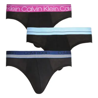 3PACK Fekete Calvin Klein férfi slip alsónadrág (NB2415A-T6D)