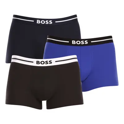 3PACK többszínű BOSS férfi boxeralsó (50499390 971)