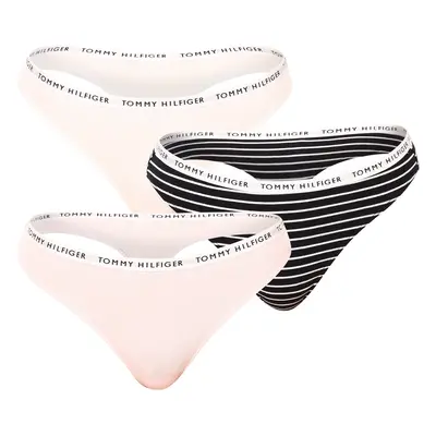 3PACK tarka Tommy Hilfiger női tanga (UW0UW04558 0Y3)