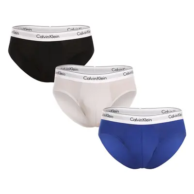 3PACK Férfi slip alsónadrág Calvin Klein tarka (NB2379A-GW4)